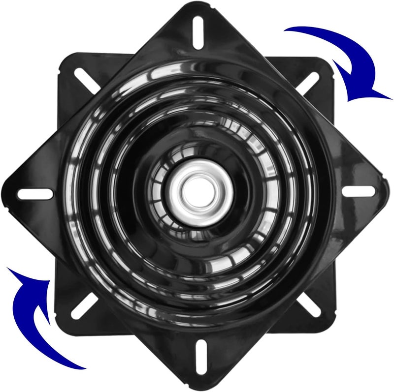 Evadow 10Inch Bar Stool Swivel Plate Heavy Duty, Chair Swivel Base with Solid Ring of Ball Bearings, 600lbs Capacity Replacement Swivel Seat Parts Lazy Susan Hardware for Barstools Recliner Chair Boat - Image 1